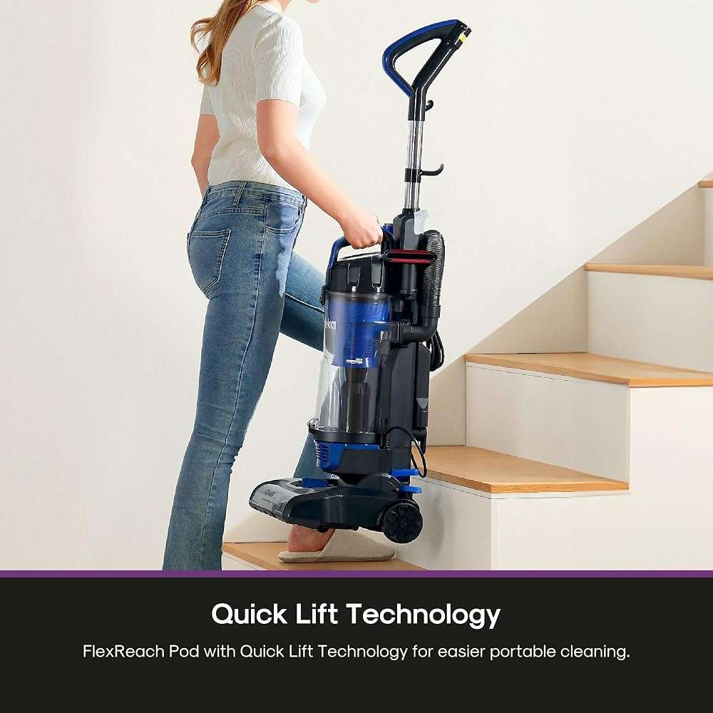 Eureka Lightweight Powerful Upright Vacuum Cleaner for Carpet and Hard Floor, PowerSpeed, New Model,Blue,black/New Model - Image 5