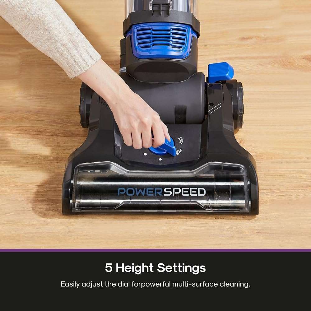 Eureka Lightweight Powerful Upright Vacuum Cleaner for Carpet and Hard Floor, PowerSpeed, New Model,Blue,black/New Model - Image 6