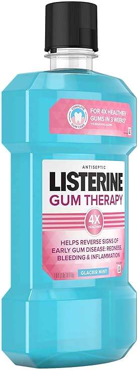 Listerine Gum Therapy Anti-Plaque & Gingivitis Antiseptic Mouthwash, Glacier Mint, 1 L 1 ea (Pack of 3) - Image 5