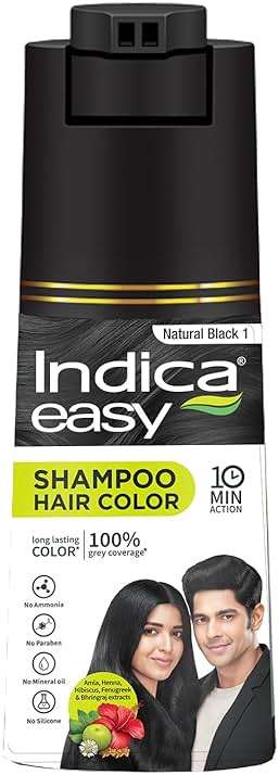 Indica Easy Shampoo In Hair Colour| Natural Black | 180ml (6.08 oz) - Image 7