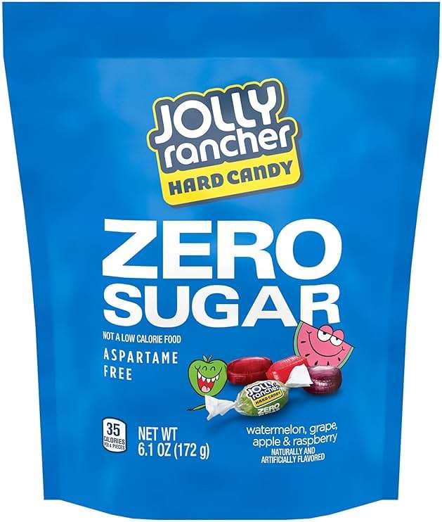 JOLLY RANCHER Zero Sugar Assorted Fruit Flavored Hard Candy Bag, 6.1 oz - Image 3