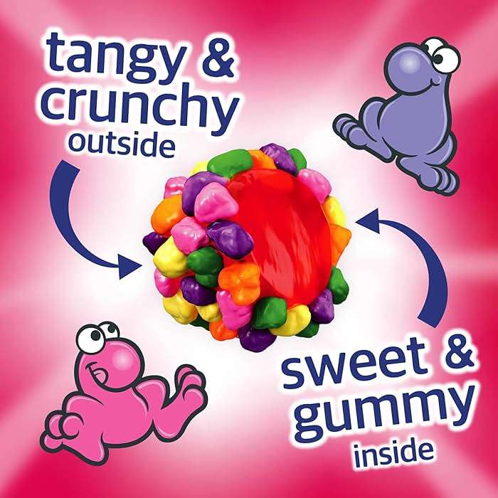 NERDS Gummy Clusters Candy, Rainbow, Crunchy and Gummy, 3 oz (Pack of 12) - Image 4