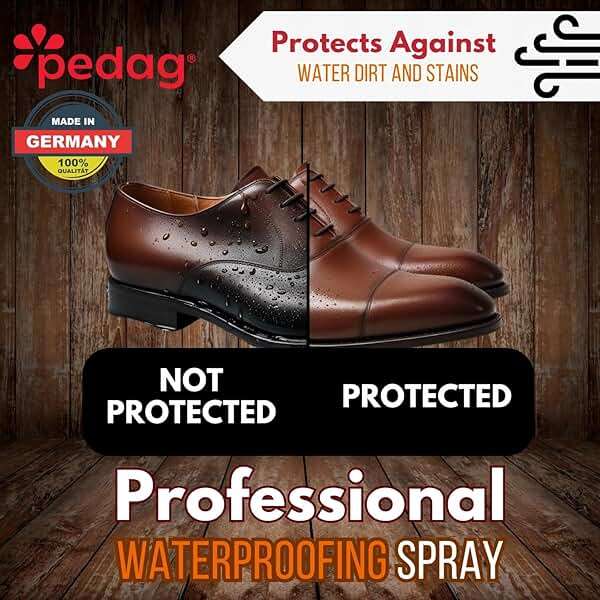 Pedag PFAS-Free Waterproofer | German Made | Heavy Duty Waterproof and Stain Repellent | Canvas & Fabric Spray Protector | Waterproofing Spray and Guard for Boots, Shoes, Tents, Hats, Jackets | 1 Can - Image 5