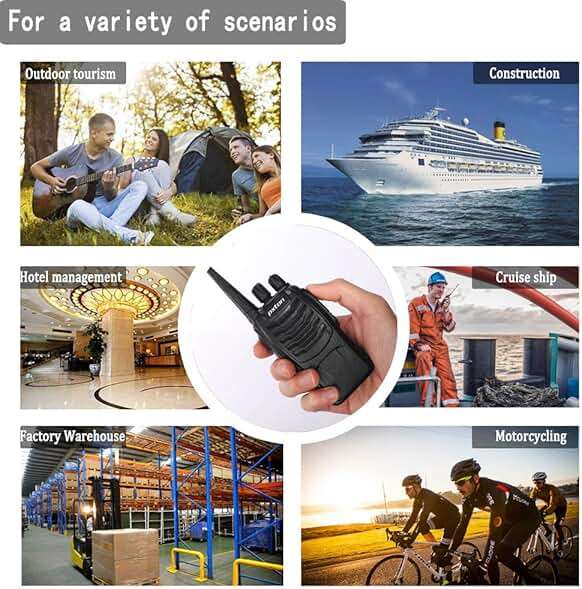 pxton Walkie Talkies Long Range for Adults with Earpieces,16 Channel Walky Talky Rechargeable Handheld Two Way Radios with Flashlight Li-ion Battery and Charger（4 Pack） - Image 7