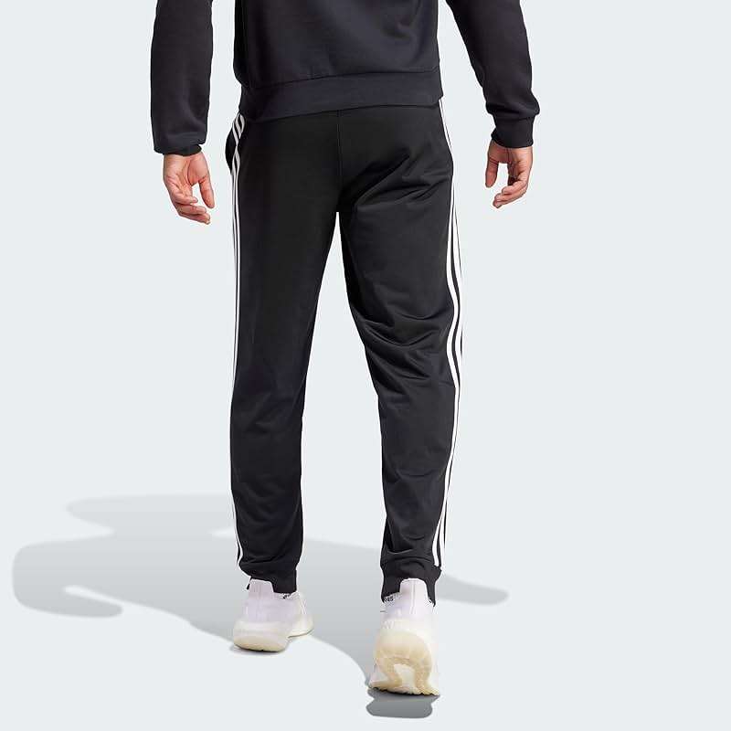adidas Men's Essentials Warm-up Tapered 3-Stripes Track Pants - Image 4