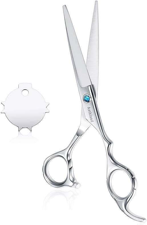 Hair Cutting Scissors, Aethland Japanese 9CR Stainless Steel Professional Barber Hairdressing Shears (Trimming Shaping Grooming Shears) for Men Women Pets Home Salon Barber Haircut Kit, 6.5" - Image 1