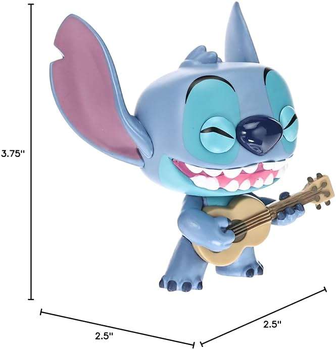 Funko Pop Disney: Lilo & Stitch - Stitch with Ukelele - Collectable Vinyl Figure - Gift Idea - Official Merchandise - Toys for Kids & Adults - Cartoon/Animation Fans - Model Figure for Collectors - Image 3