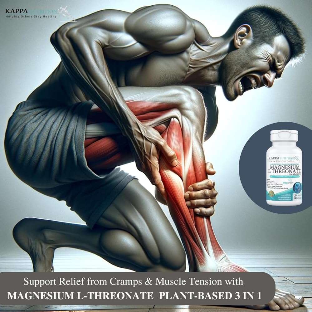 Kappa Nutrition Powered by Magbrain™ Magnesium L-Threonate Plant-Based, 420mg Elemental Magnesium (3 Capsules) from 2,253mg, 120 Vegan Capsules, Brain, Sleep & Muscle Support. - Image 8