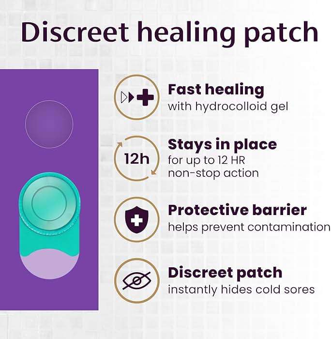 Mederma Cold Sore Discreet Patch - Hydrocolloid Gel, Relieves Redness & Swelling, Conceals Cold Sores - Image 5
