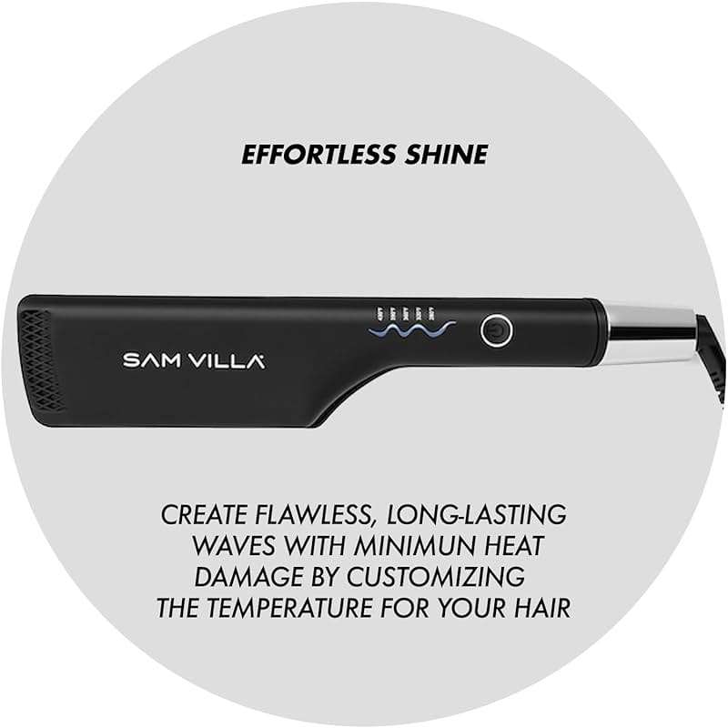Sam Villa Pro Results Double-Barrel Hair Waver Iron with Variable Temperature Settings 1 Count (Pack of 1) - Image 7