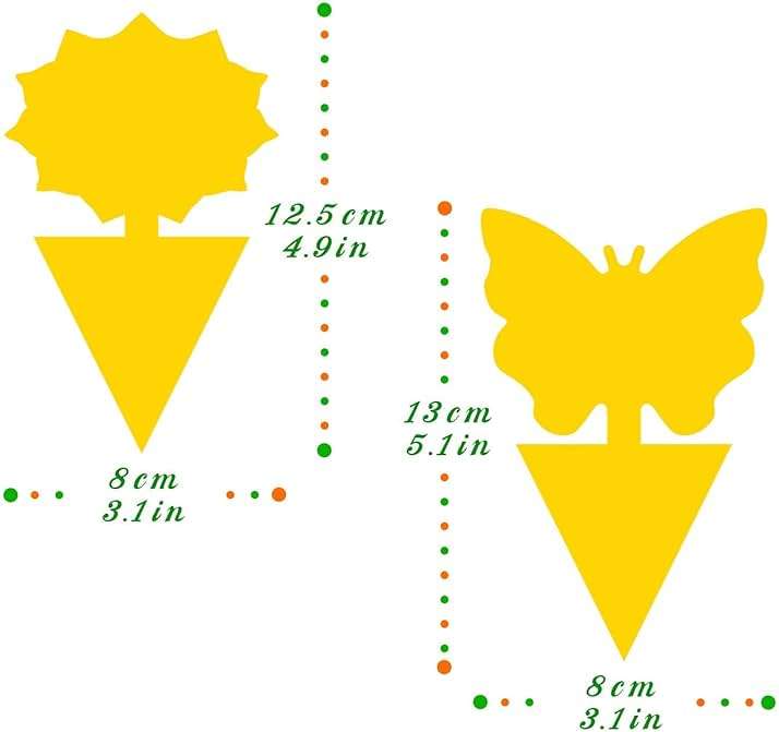Fruit Fly Traps Fungus Gnat Traps Yellow Sticky Bug Traps 36 Pack No Harm and Odorless for Indoor Outdoor Use Protect The Plant - Image 3