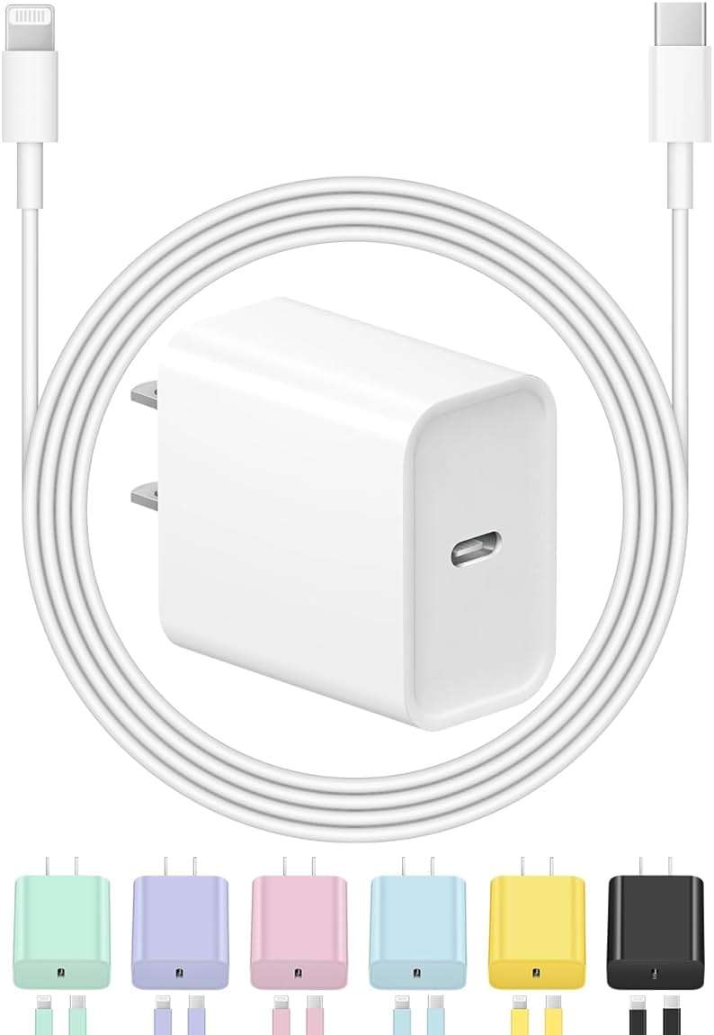 ROMITAZ iPhone Charger Fast Charging USB C Charger Block Type C Chargers Fast Charging 20W PD Wall Chargers with 6FT Cord for iPhone 14/14 Pro Max/13/13 Max/12/12 Pro Max/iPad - Image 1