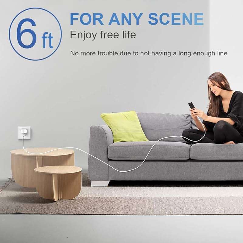 ROMITAZ iPhone Charger Fast Charging USB C Charger Block Type C Chargers Fast Charging 20W PD Wall Chargers with 6FT Cord for iPhone 14/14 Pro Max/13/13 Max/12/12 Pro Max/iPad - Image 7