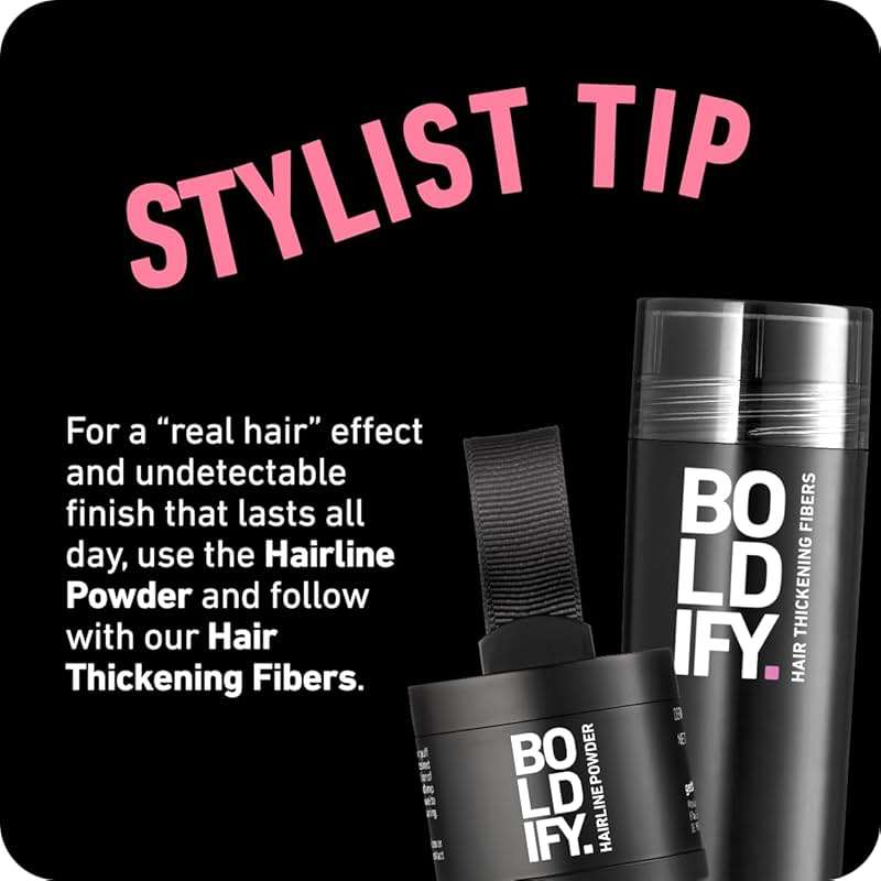 BOLDIFY Hairline Powder - Water-Resistant Root Touch Up Hair Color for Gray Coverage - 24-Hour Stain-Proof, Mess-Free Hair Powder for Thinning Hair - Dark Brown - Image 8