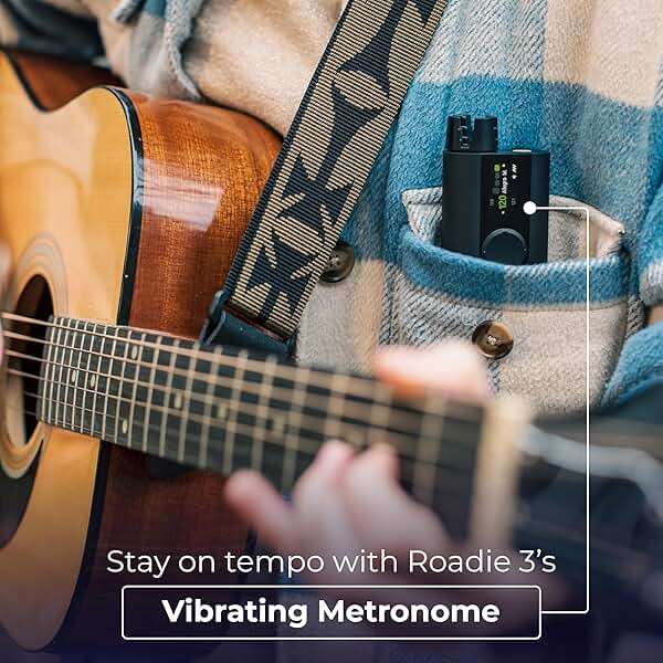 ROADIE 3 | Smart Automatic Guitar Tuner, Metronome & String Winder | For Electric Guitars, Acoustic Guitars, 12-String Guitars, Ukulele, Banjo, Mandolin | 150+ Alternate Tunings - Image 6