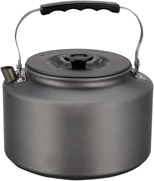 Bulin 1.6L/2.2L Camping Kettle Aluminum Alloy Open Campfire Coffee Tea Pot Fast Heating Outdoor Gear for Boiling Water Ultralight Portable Hiking Picnic Travel - Image 1