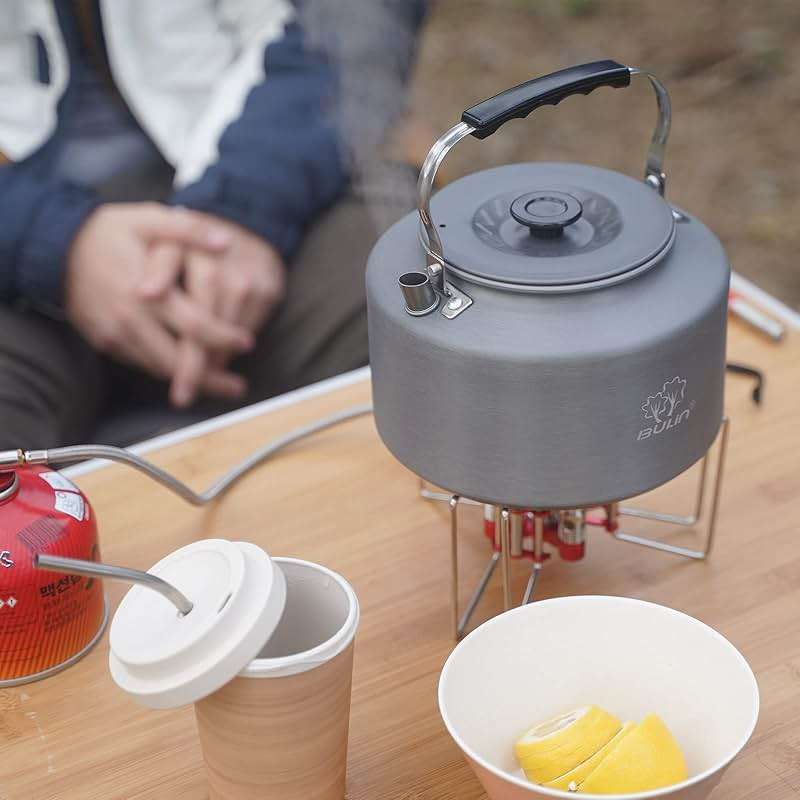 Bulin 1.6L/2.2L Camping Kettle Aluminum Alloy Open Campfire Coffee Tea Pot Fast Heating Outdoor Gear for Boiling Water Ultralight Portable Hiking Picnic Travel - Image 4
