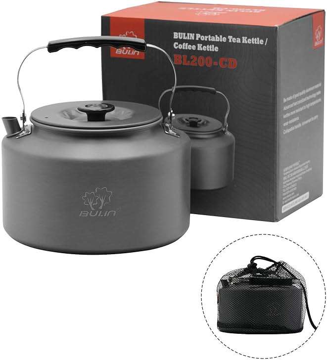 Bulin 1.6L/2.2L Camping Kettle Aluminum Alloy Open Campfire Coffee Tea Pot Fast Heating Outdoor Gear for Boiling Water Ultralight Portable Hiking Picnic Travel - Image 5