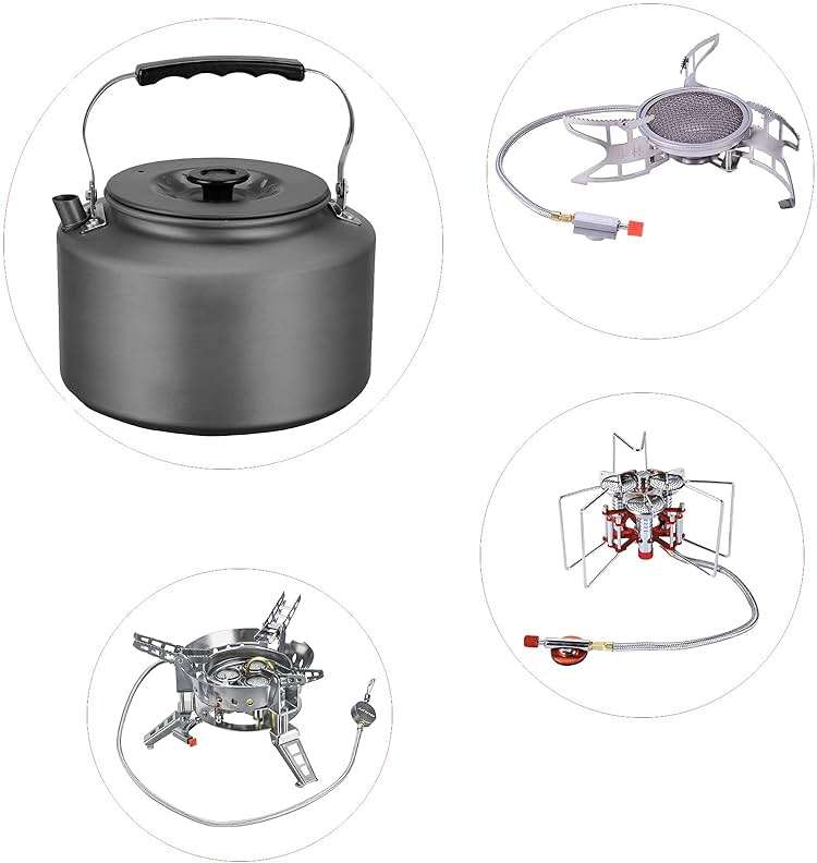 Bulin 1.6L/2.2L Camping Kettle Aluminum Alloy Open Campfire Coffee Tea Pot Fast Heating Outdoor Gear for Boiling Water Ultralight Portable Hiking Picnic Travel - Image 7