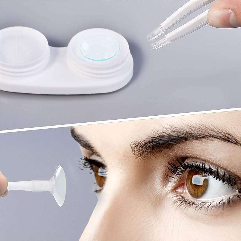 Lasiyanor Contact Lens Travel Kit with Cleaner Washer, Portable Contact Box with Mirror Tweezers Remover Tool Solution Bottle for Daily Outdoor - Image 5