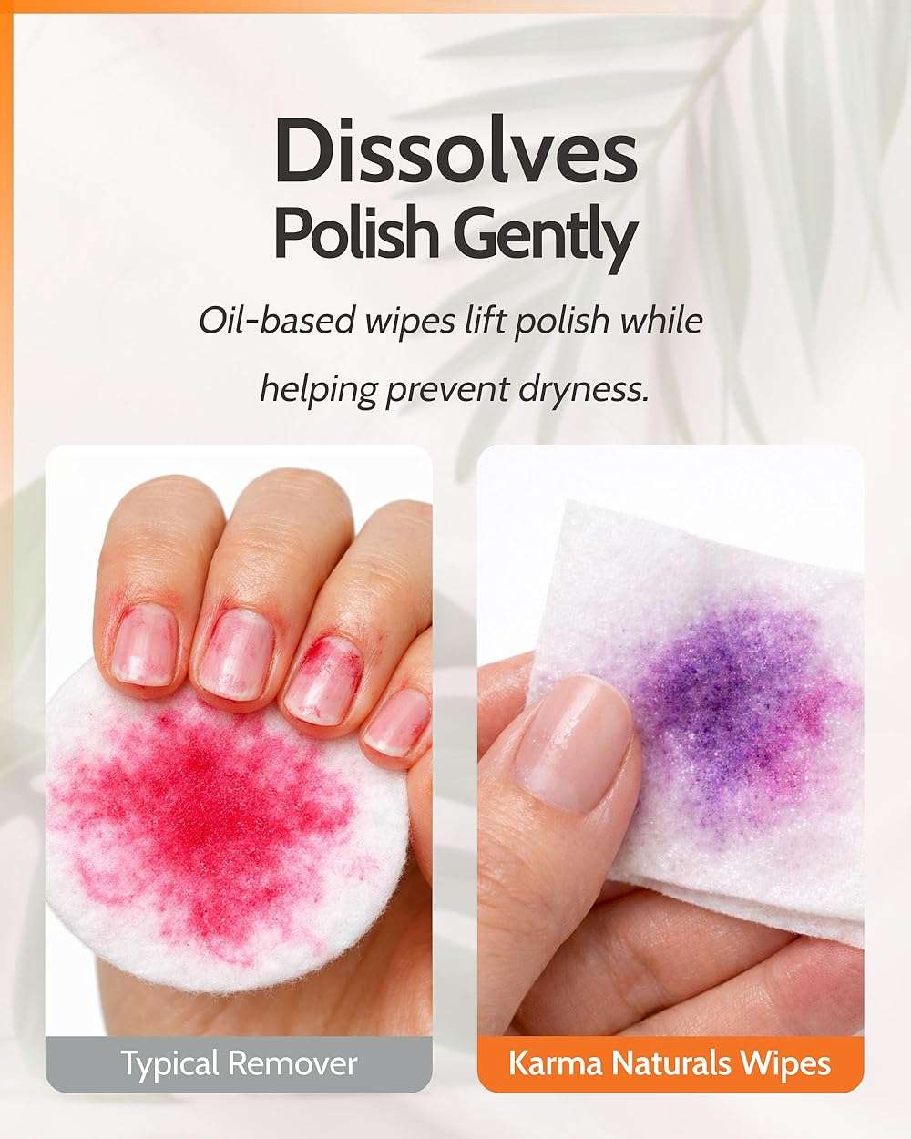 Nail Polish Remover Wipes with Soybean & Orange Blossom Oil - 10 pcs Non-Toxic Nail Polish Remover Wipes - Soy Based Individually Wrapped Pads for Home & Professional Use by Karma Organic - Image 7