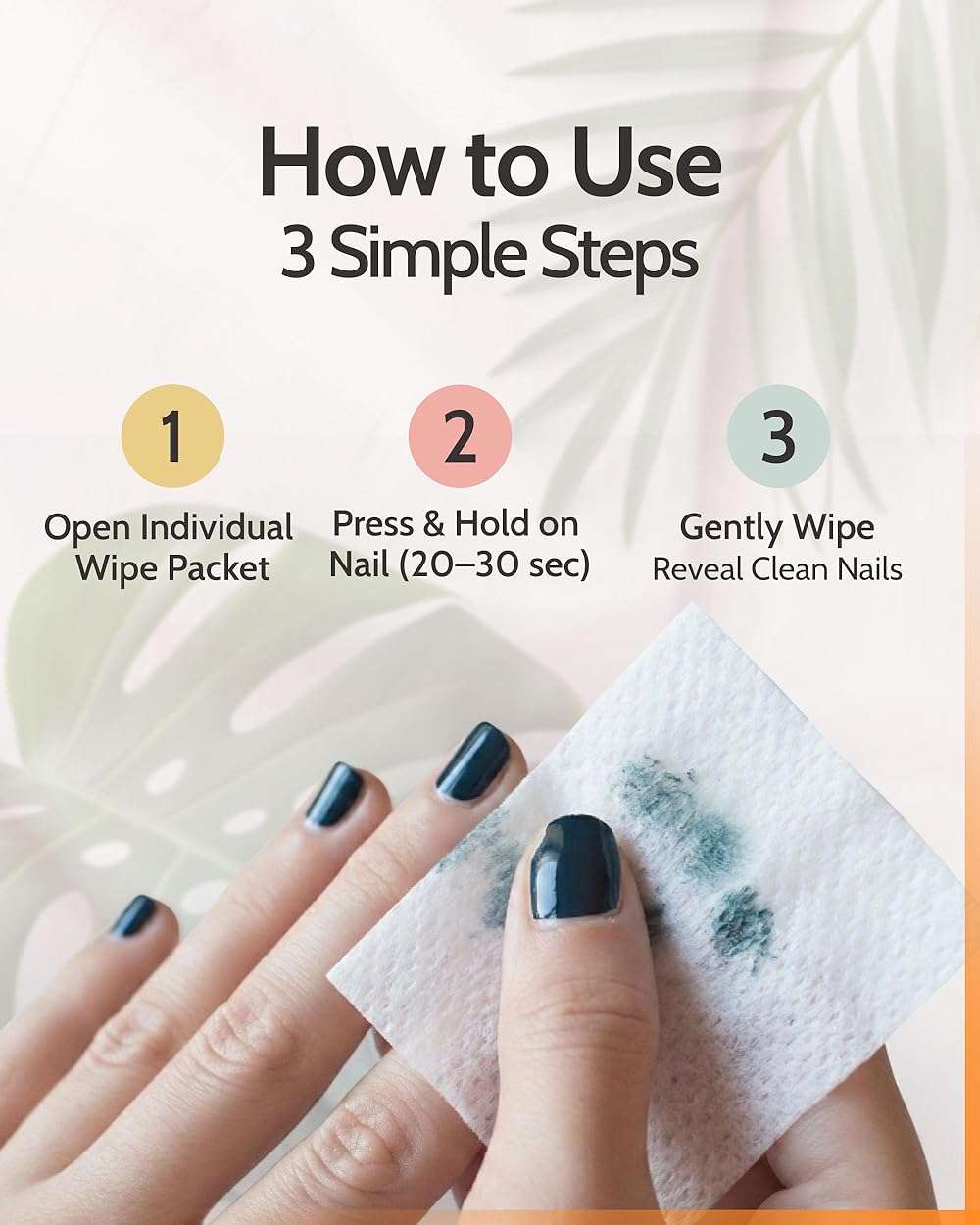 Nail Polish Remover Wipes with Soybean & Orange Blossom Oil - 10 pcs Non-Toxic Nail Polish Remover Wipes - Soy Based Individually Wrapped Pads for Home & Professional Use by Karma Organic - Image 8