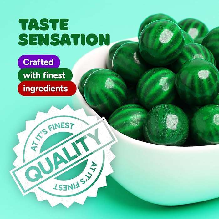 Gumballs for Gumball Machine Refills - Watermelon Large Gumball - 1 Inch Gum Ball for Vending Machine - Assorted Colors Chewing Gum - Bubble Gum Bulk 1.7 Lb - Image 6