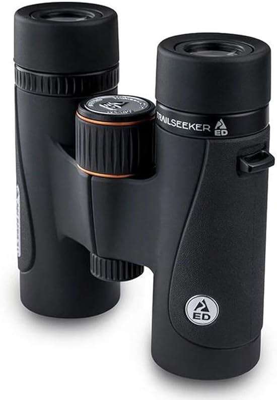 Celestron 71401 TrailSeeker ED 8 x 32 Roof Prism Binocular, Fully Broadband Multi-Coated Lens, BaK-4 Prism Glass, Black - Image 4