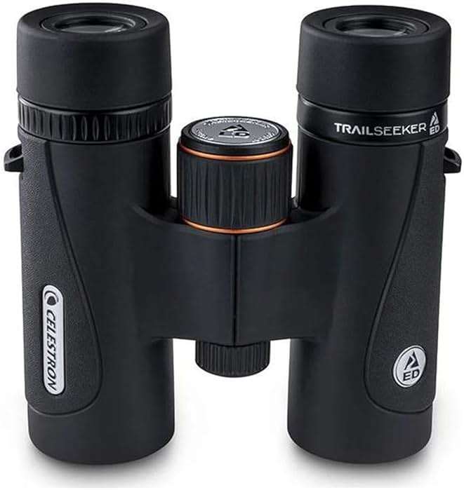 Celestron 71401 TrailSeeker ED 8 x 32 Roof Prism Binocular, Fully Broadband Multi-Coated Lens, BaK-4 Prism Glass, Black - Image 5