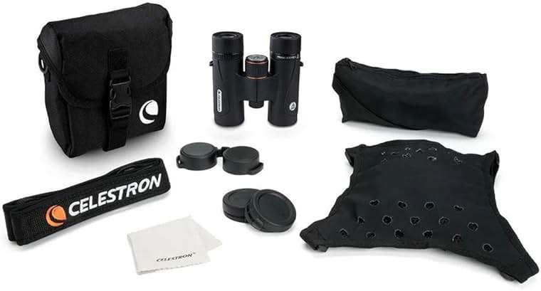 Celestron 71401 TrailSeeker ED 8 x 32 Roof Prism Binocular, Fully Broadband Multi-Coated Lens, BaK-4 Prism Glass, Black - Image 7