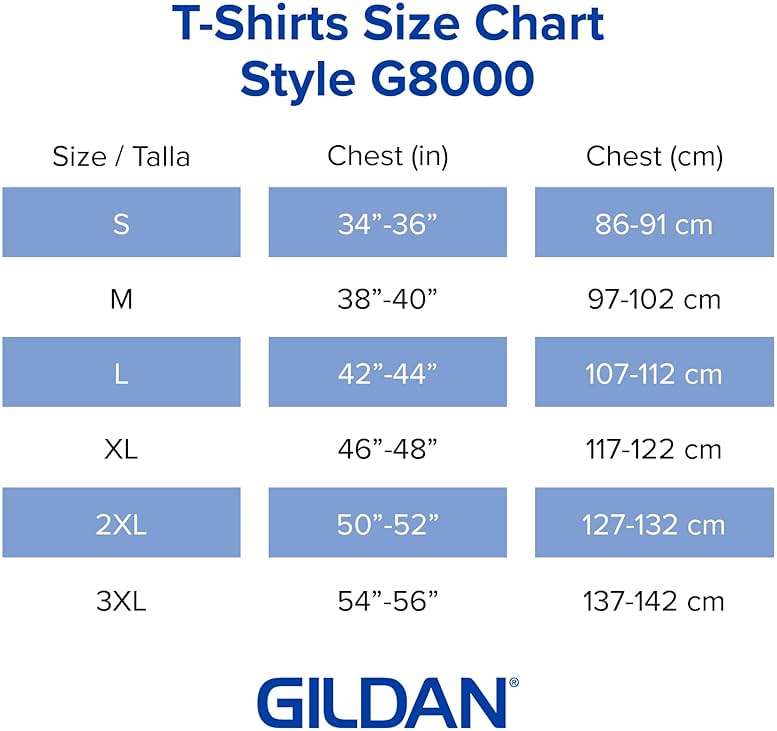 Gildan Unisex-Adult DryBlend T-Shirt, Style G8000, Multipack - Image 5