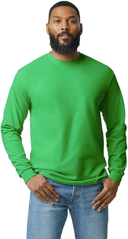 Gildan Adult Heavy Cotton Long Sleeve T-Shirt, Style G5400, 2-Pack - Image 2
