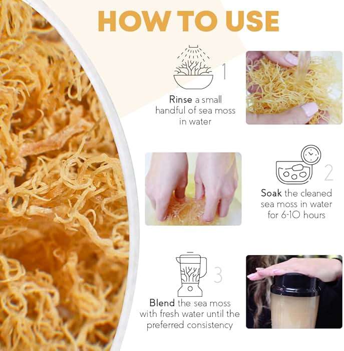 Organics Nature Raw Wildcrafted Sea Moss | Organic Wildcrafted & Non-GMO Certified | Dr Sebi Approved | Make 5 Jars of Sea Moss Gel | Immune Support, Energy &e Essential Minerals & Vitamins 4 oz - Image 4