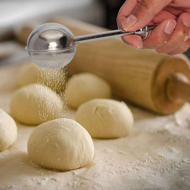 Powdered Sugar Shaker Duster With Lid Sugar Flour Sifter for Baking spice Sifters powder duster sugar powder Flour Duster for baking Tools Dusting Flour Wand for Spices Dust Flour Sifter matcha sifter - Image 2