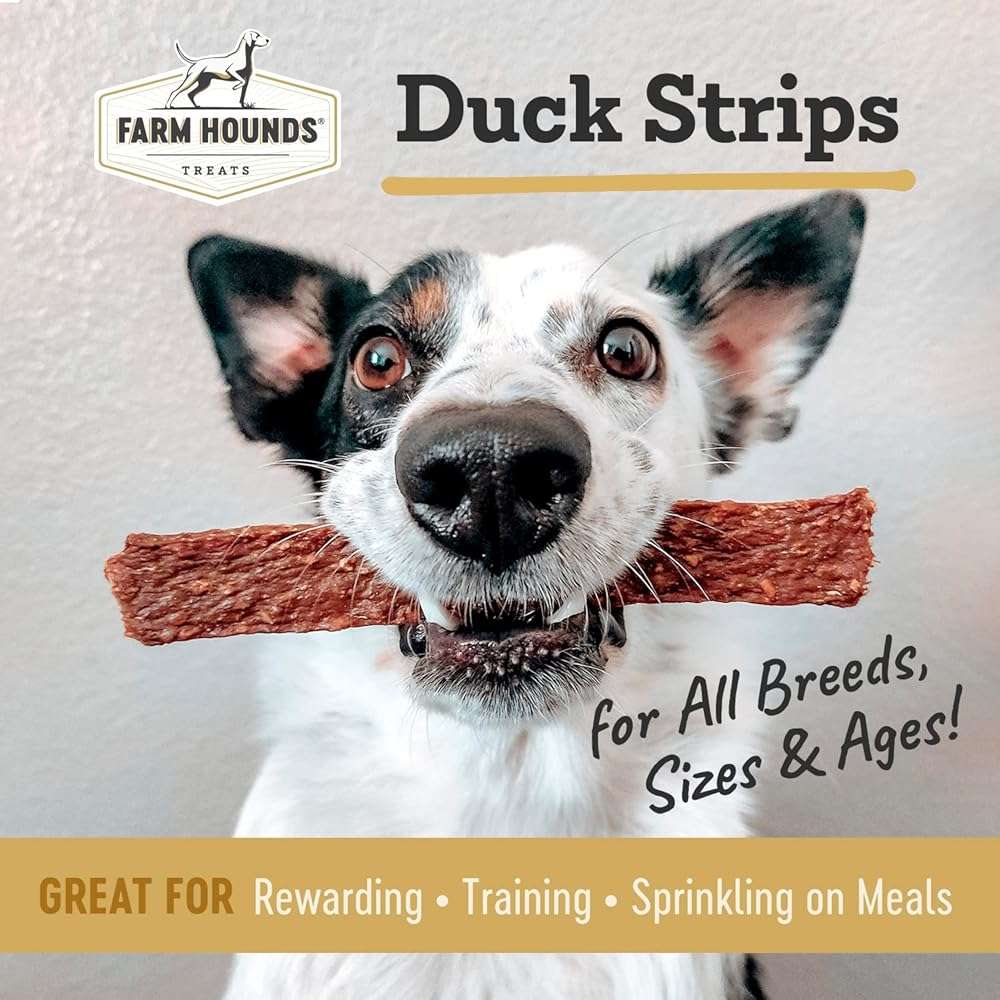 Farm Hounds - Duck Strips - Premium Natural Jerky for Dogs - Made from 100% Humanely Raised Duck - Break-to-Size - Great for Training & Treats - No Added Fillers - Made in USA - 4.5 oz - 1 Pack - Image 2
