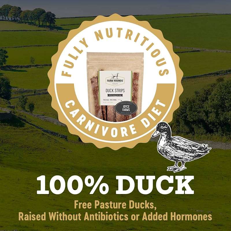 Farm Hounds - Duck Strips - Premium Natural Jerky for Dogs - Made from 100% Humanely Raised Duck - Break-to-Size - Great for Training & Treats - No Added Fillers - Made in USA - 4.5 oz - 1 Pack - Image 3