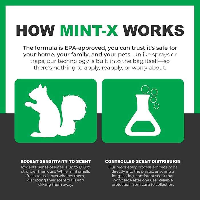 Mint -X Rodent Repellent Indoor Tall Kitchen Drawstring Trash Bags with Mint-Flex Technology; 13 Gallon, 120 Count, White - Image 4