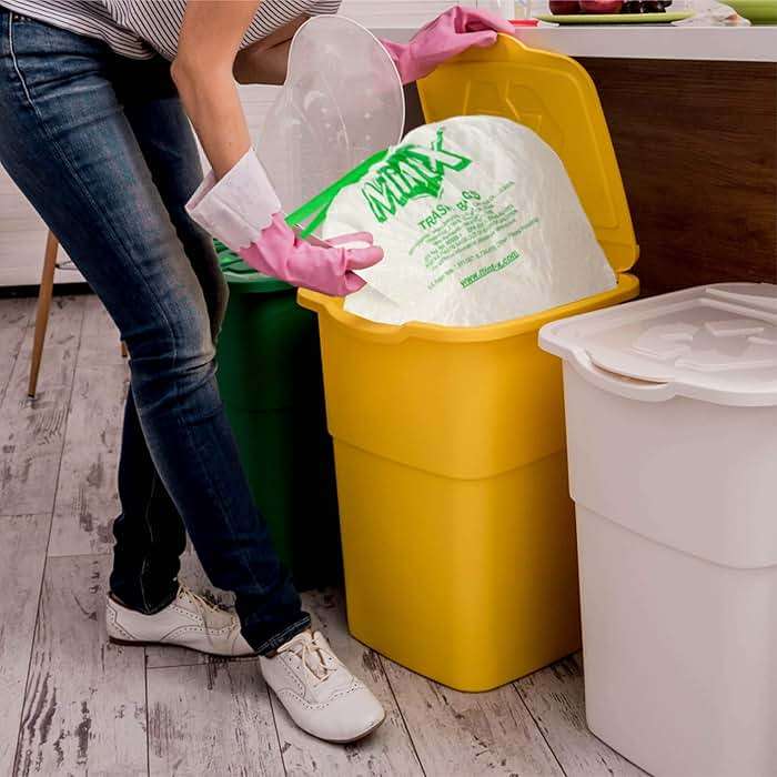 Mint -X Rodent Repellent Indoor Tall Kitchen Drawstring Trash Bags with Mint-Flex Technology; 13 Gallon, 120 Count, White - Image 7