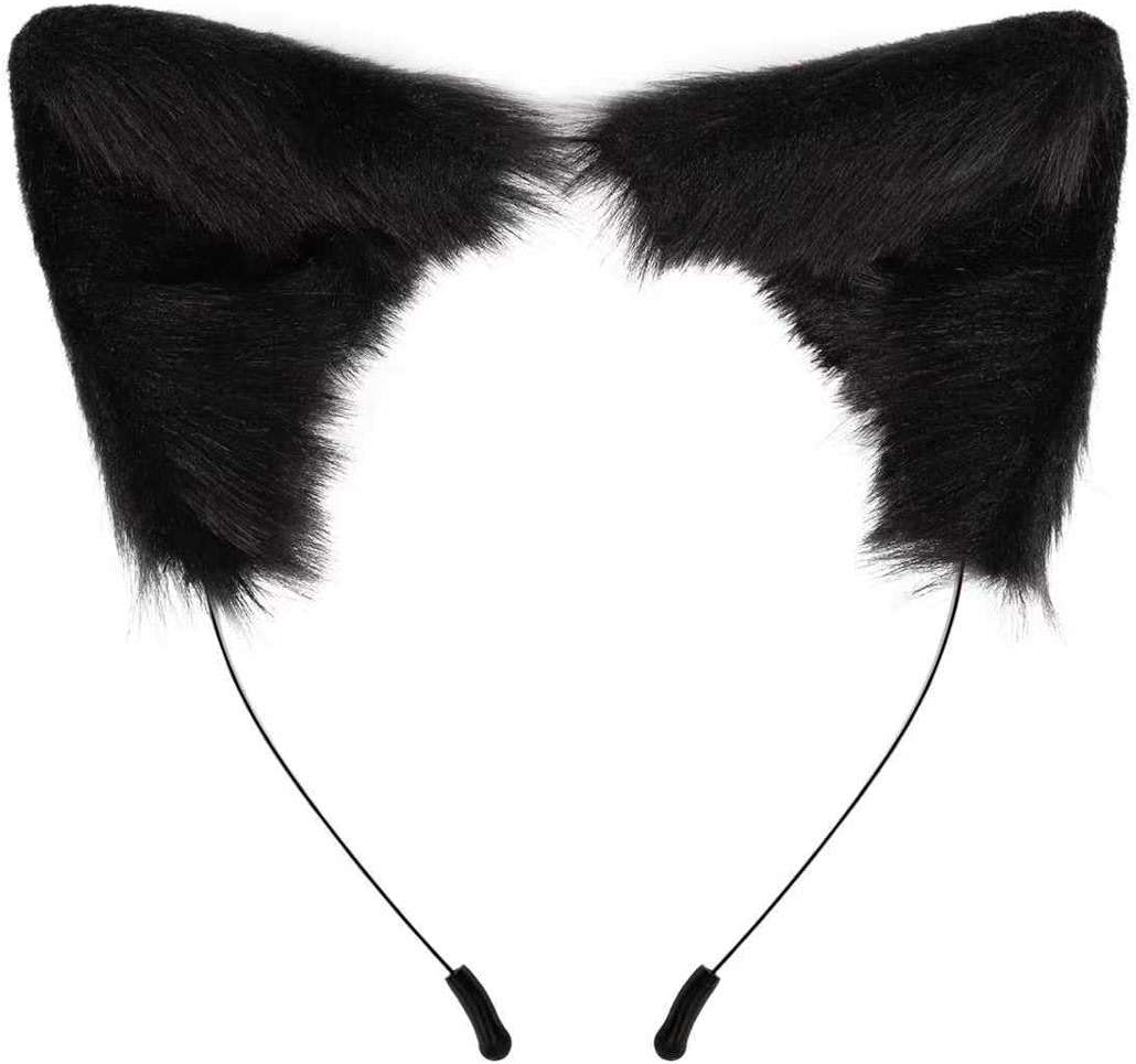 SMILETERNITY Handmade Fox Wolf Cat Ears Headwear Costume Accessories for Halloween Christmas Party - Image 1