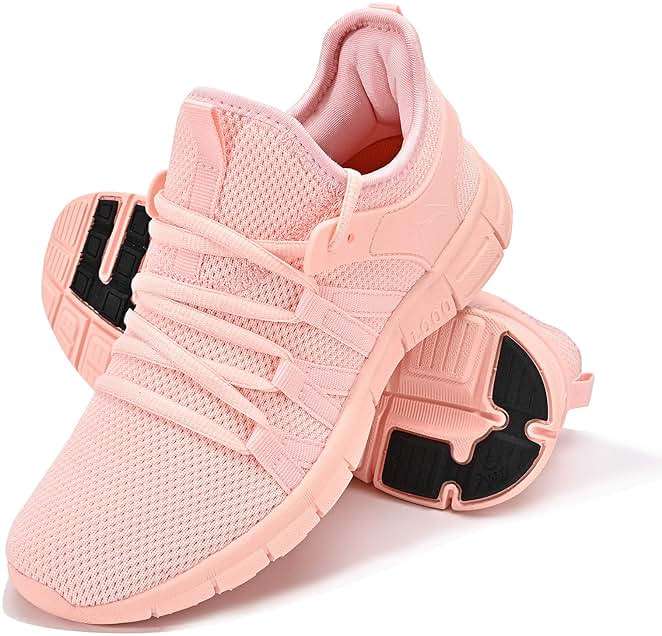 INZCOU Running Shoes Lightweight Tennis Shoes Non Slip Gym Workout Shoes Breathable Mesh Walking Sneakers - Image 1
