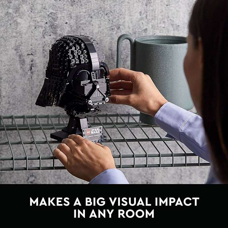LEGO Star Wars Darth Vader Helmet Building Set for Adults - Collectible Model Kit for Men & Women, Ages 18+ Years - Gifts for Christmas for Men & Women - 75304 - Image 5