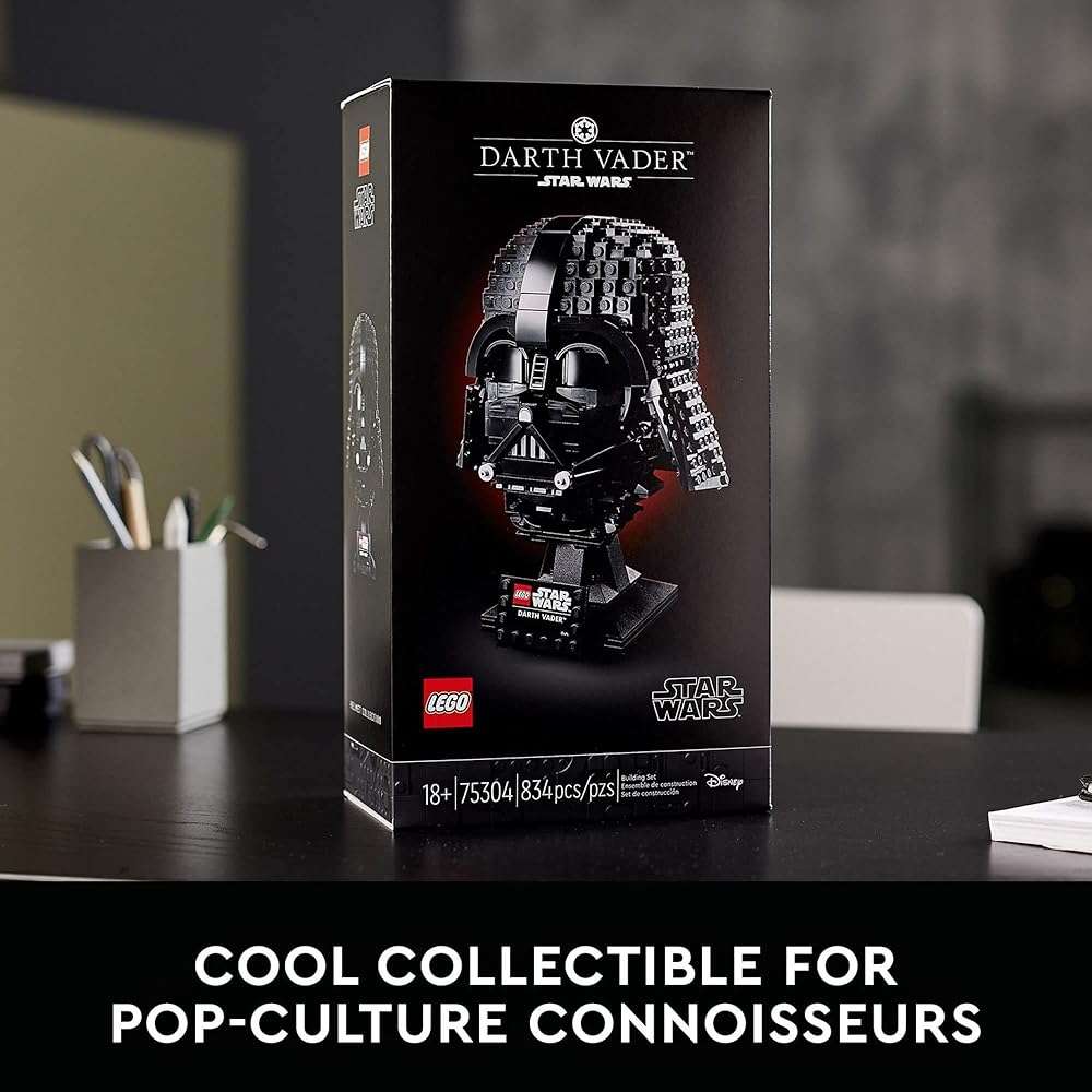 LEGO Star Wars Darth Vader Helmet Building Set for Adults - Collectible Model Kit for Men & Women, Ages 18+ Years - Gifts for Christmas for Men & Women - 75304 - Image 7