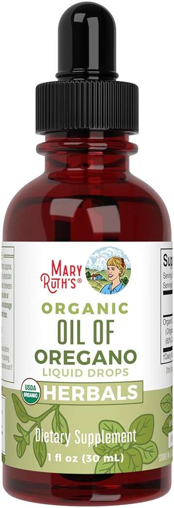 MaryRuth Organics Oregano Oil Drops | 6 Month Supply | USDA Organic Oil of Oregano Liquid | Herbal Blend for Immune Support | Digestive Health | Overall Health | Vegan | Sugar Free | Non-GMO | 1 Fl Oz - Image 1