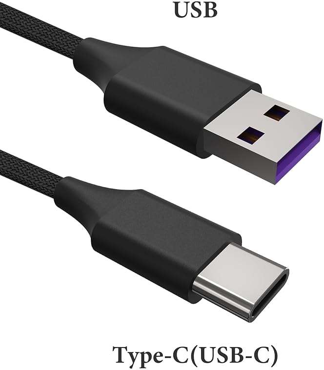 GEEKRIA USB Headphones Cloth Braided Fast Charger Cable Compatible with Sony WH-1000XM6/1000XM5/1000XM4, WH-XB920N/XB910N, CH710N, USB to USB-C Replacement Charging Cord (4ft/120cm) - Image 2