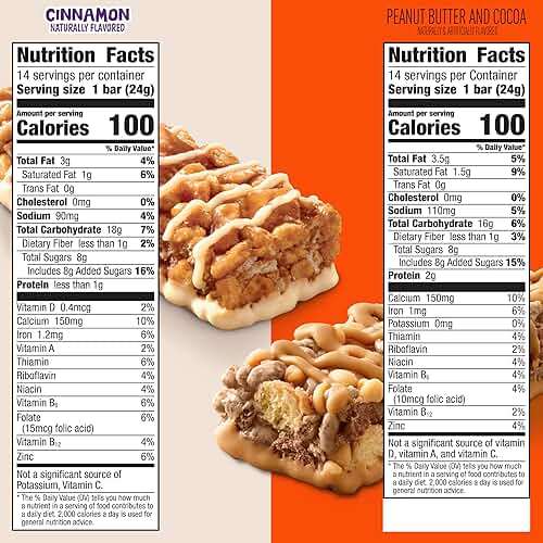 Cinnamon Toast Crunch and REESE'S PUFFS Cereal Treat Bars, Snack Bars, Value Pack, 28 Ct, 23.8 oz - Image 2