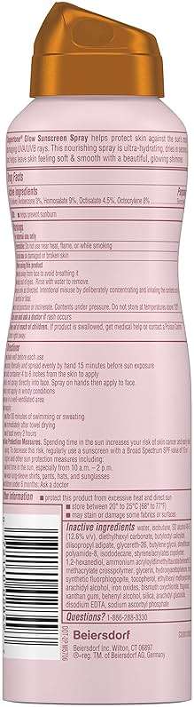 Coppertone Glow with Shimmer Sunscreen Spray SPF 30, Water Resistant Spray Sunscreen, Broad Spectrum SPF 30 Sunscreen Spray, 5 Oz Spray - Image 2