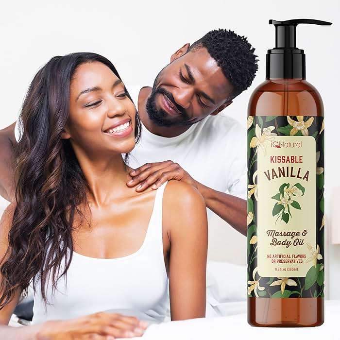 Edible Massage Oil Safe for Genitals - Warming Massage Oil for Date Night, Couples Intimacy - Flavored Edible Body Oil Safe for Private Area, Vanilla 8oz, - Image 3