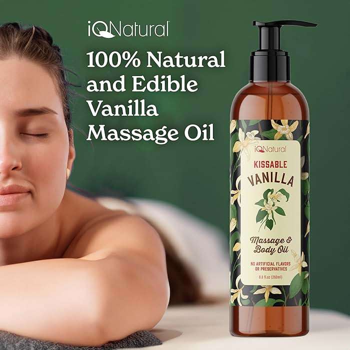 Edible Massage Oil Safe for Genitals - Warming Massage Oil for Date Night, Couples Intimacy - Flavored Edible Body Oil Safe for Private Area, Vanilla 8oz, - Image 5