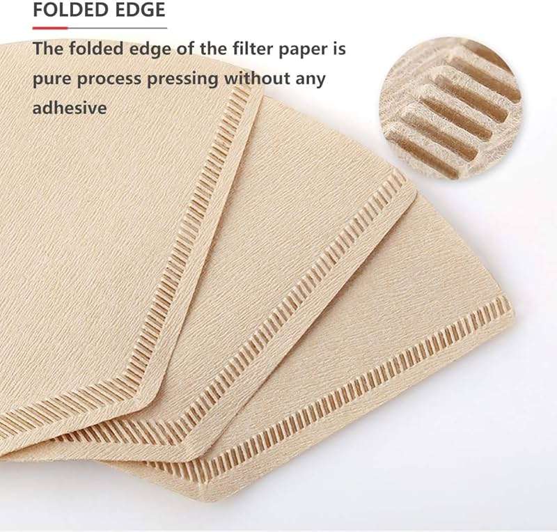 Coffee Filter #1, Disposable Coffee Filter Paper Natural Brown Cone Coffee Filters Unbleached U Shape Fit for Pour Over Coffee Cup, Coffee Maker(Brews 1-2 Cups,100 Count) - Image 5