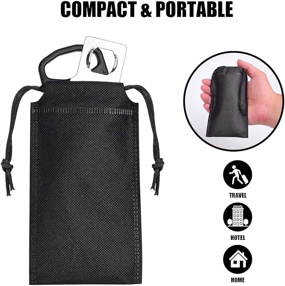 Portable Door Lock for Travel, Door Lock Self-Defense Security Device for Home, Apartment, Hotel, Living Motel, School Dorm, House for Open Inwards Door - Image 6